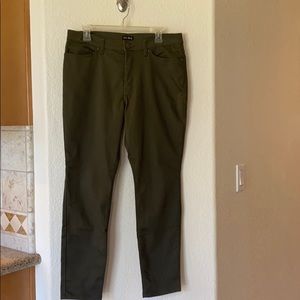 Olive skinny jeans